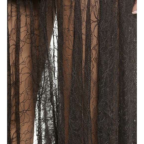 Free People Two for One Black Lace Skirt - Picture 5 of 7